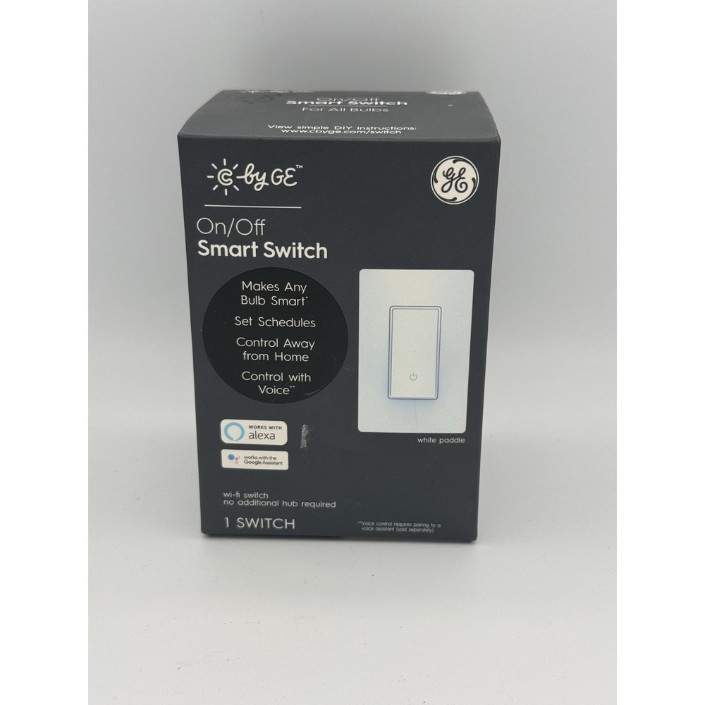 C by GE 4-Wire On/Off Paddle‎ Style Smart Wi-Fi In-Wall Switch